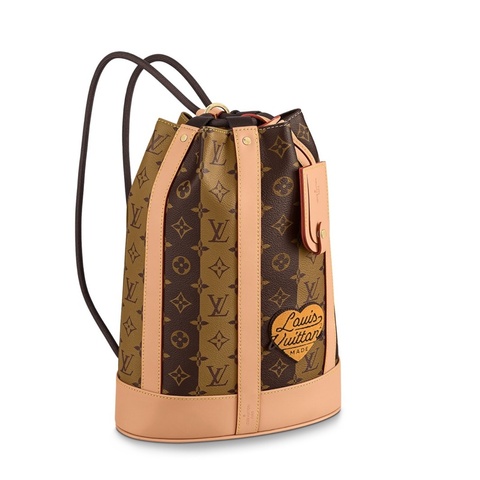 路易威登 Louis Vuitton Randonée M45968    Monogram Stripes Brown 涂层帆布 20 x 26.5 x 12