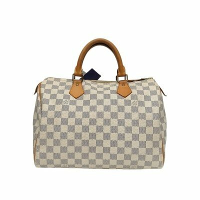 LOUIS VUITTON Speedy 30 無肩帶 白棋格 PVC 2011