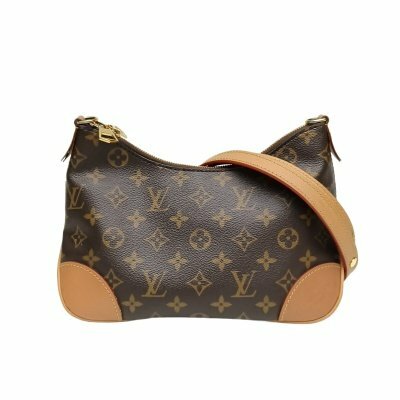 LOUIS VUITTON BOULOGNE 牛角包 可拆卸肩帶 老花 PVC 晶片