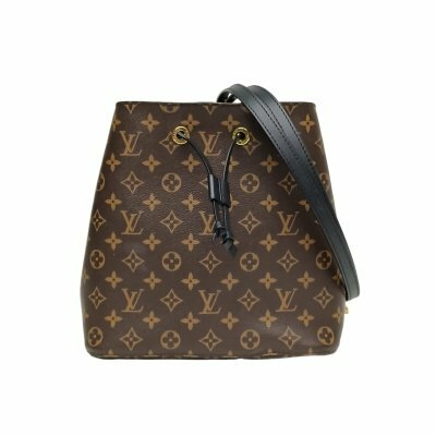 LOUIS VUITTON NéONOé 水桶包 中號 26 黑色內裡 老花 PVC 金扣 2019