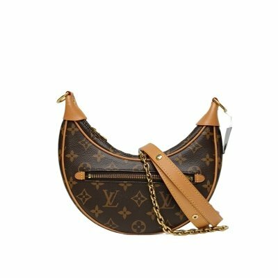 LOUIS VUITTON Loop 豌豆包 老花 PVC 金扣 晶片