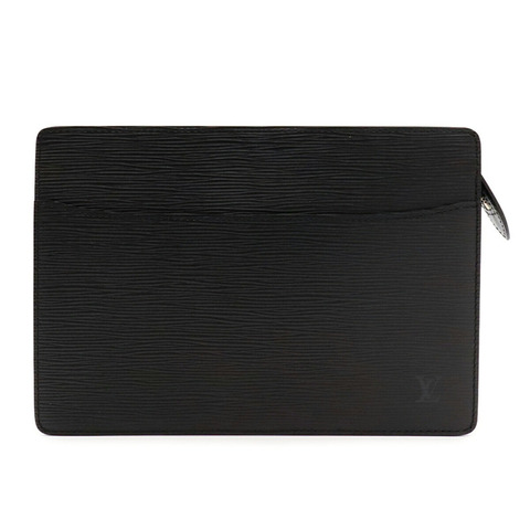 路易威登 Epi Pochette Homme Second Bag 手拿包 Noir 黑色（無黏性）M52522