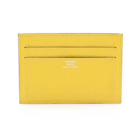 HERMES 愛馬仕 Citizen Twill 卡夾 名片夾 那不勒斯黃 Evercolor牛皮 D刻 H084439CA