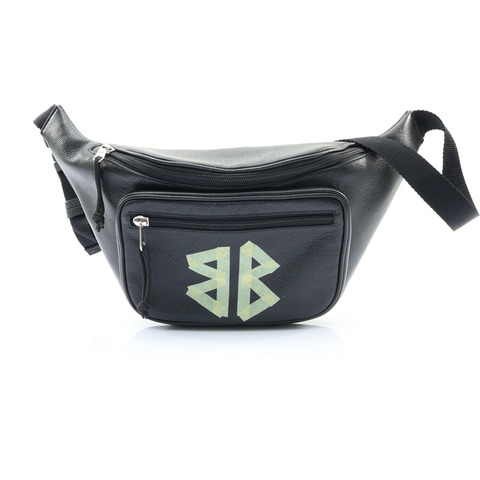 BALENCIAGA 巴黎世家 Explorer Tape Logo 腰包 黑色 牛皮 529550 1000