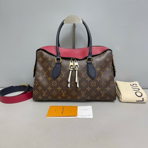 Louis Vuitton Tuileries老花拼色手提包肩背包