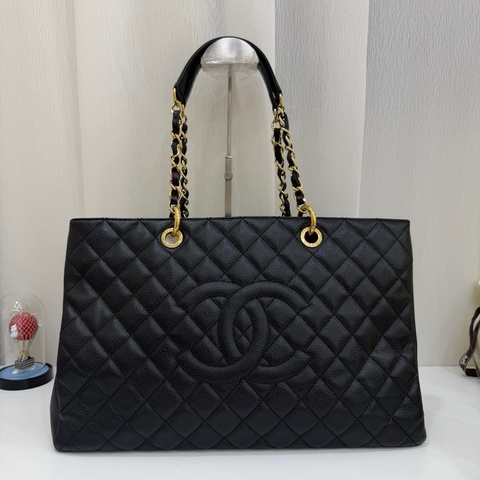 Chanel/香奈兒  黑金GST 大號荔枝紋 完全滿足日常需求一年四季都百搭