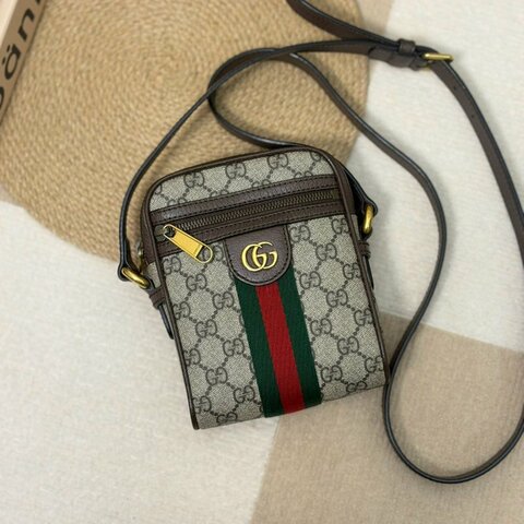 🏷️Gucci 古馳．Ophidia 老花相機包 小款
