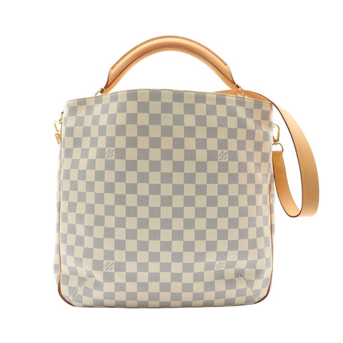 LOUIS VUITTON 路易威登 Soffi 兩用包 白色 棋盤格帆布 N41216