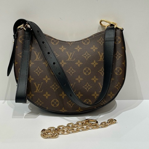 LV 路易威登 Cookie BB 小號 單肩包斜挎包 黑色拼棕色 金扣