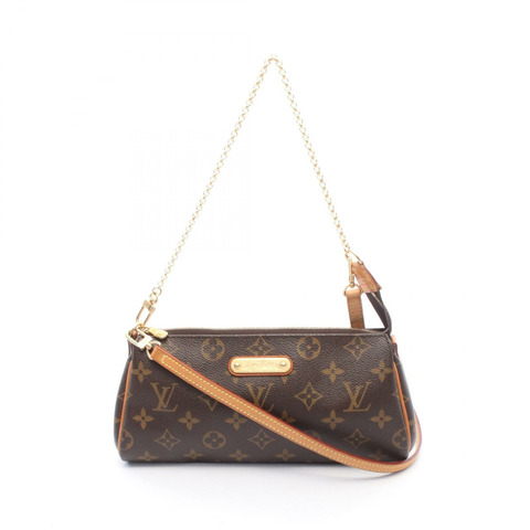Eva Monogram 2WAY 單肩包 M95567 PVC 塗層帆布皮革棕色二手女款