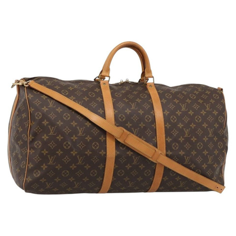 路易威登 Monogram Keepall Bandouliere 60 波士頓包 M41412 LV Auth ka5850A