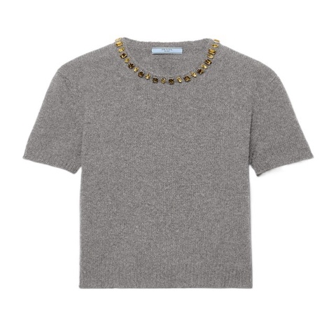 Prada 女士 羊毛與羊絨圓領毛衣IT-40 IT-42 IT-44 IT-46碼模
