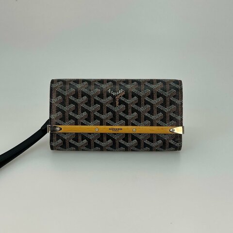 GOYARD 120182 木條黑MONTE CARLO 手拿包