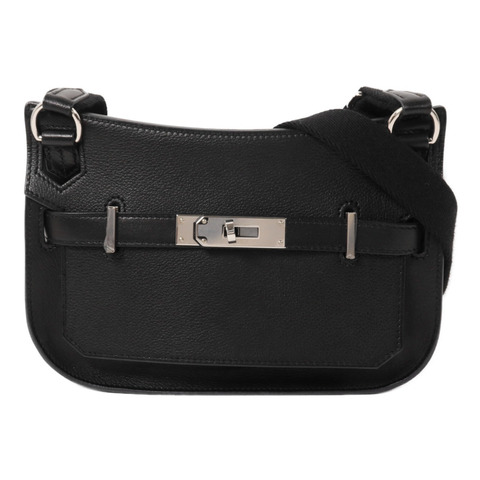 HERMES Evercolor皮革Jypsiere Mini肩背袋Noir
