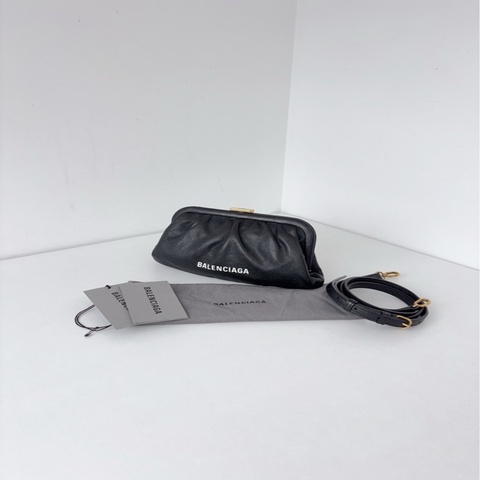 balenciaga巴黎世家 水餃包 斜背包 黑