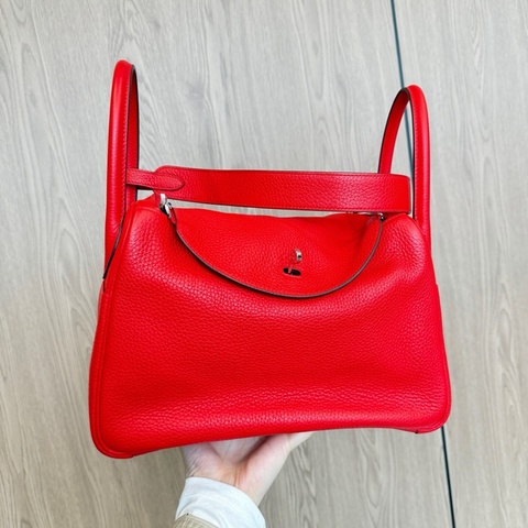 hermes 愛馬仕 lindy30中國紅D刻