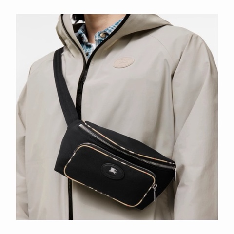 Burberry 男士 格紋拉鍊要不 24cm*8cm*12.5cm