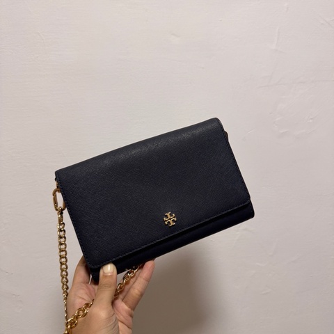 TB Tory Burch Woc 近全新-深藍色