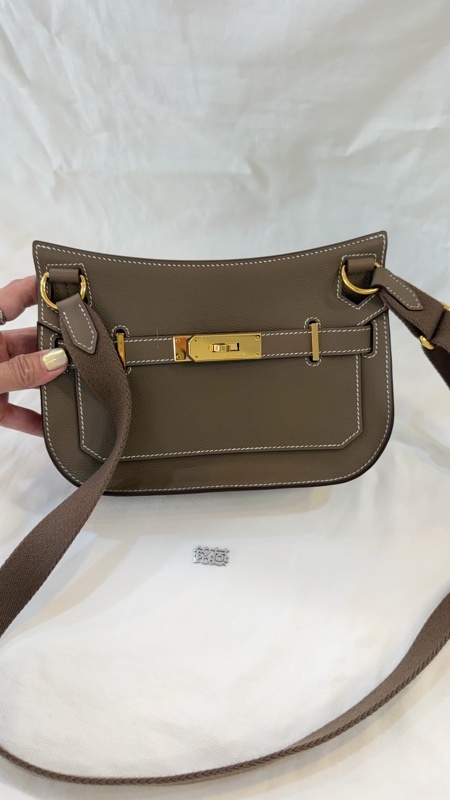 美兔精品Hermes Jypsiere mini大象灰金扣