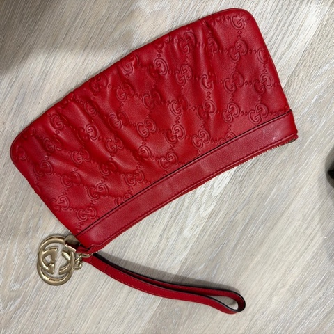 gucci 紅色手拿包