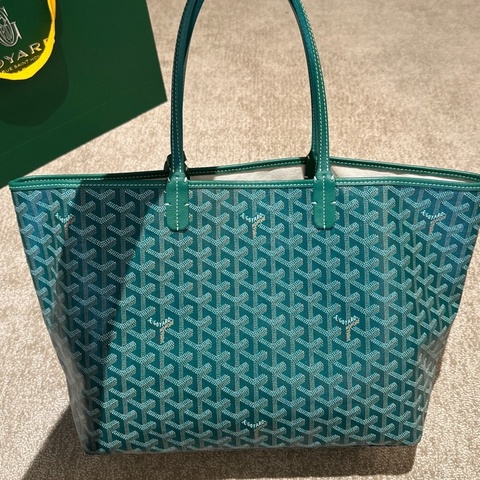 Goyard 戈雅 Artois 老花購物袋 托特包 綠色 中號