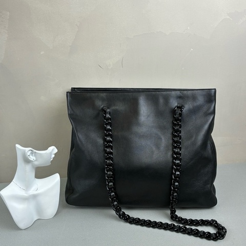 PRADA 普拉達 黑色 鏈條手提包 98新
