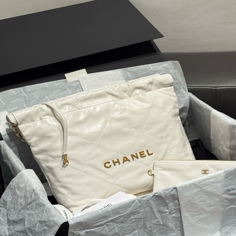 24年國專大全套Chanel香奈兒 22bag白金小號 好成色99新