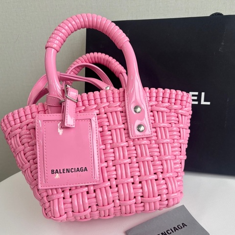 Balenciaga 巴黎世家 Bistro 菜籃子粉色 可單肩手提斜挎 單品