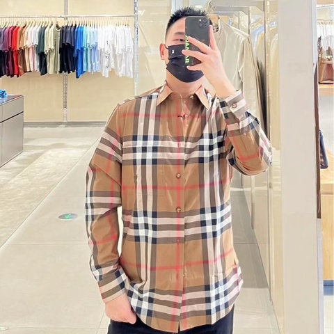 BURBERRY 巴寶莉 經典格紋長袖襯衫 L碼 （有其它碼）