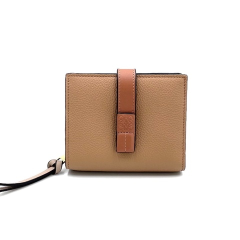Loewe太妃糖色短夾零錢包全新無使用過