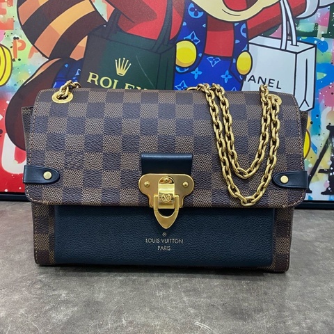 Louis Vuitton LV 路易威登 Vavin 棋盤格 鏈條包 腋下包 單肩斜挎包