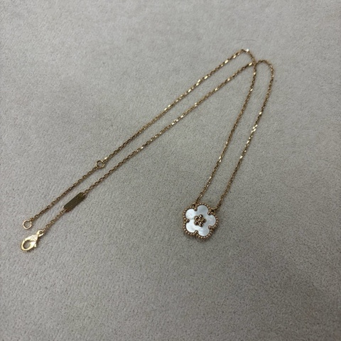 梵克雅宝 VCA 白贝母梅花项链  链长41.7cm