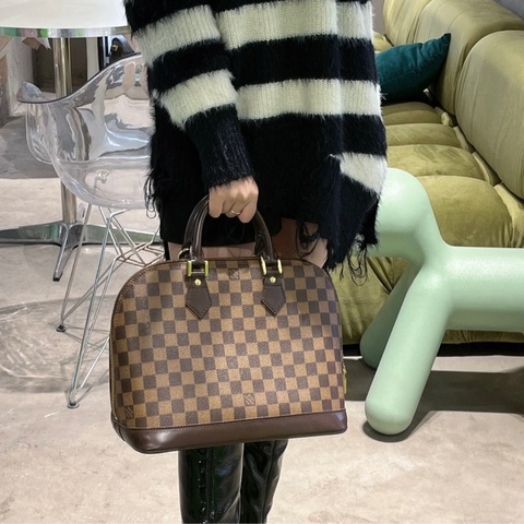 Louis Vuitton Damier Ebene Alma PM手提兩包