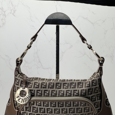 香緹國際精品 FENDI Zucchino FF 老花帆布 肩背包 1278