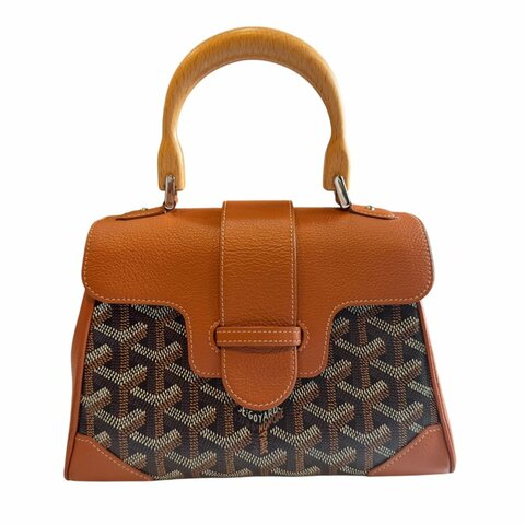 GOYARD黑棕Saigon Souple mini二用包
