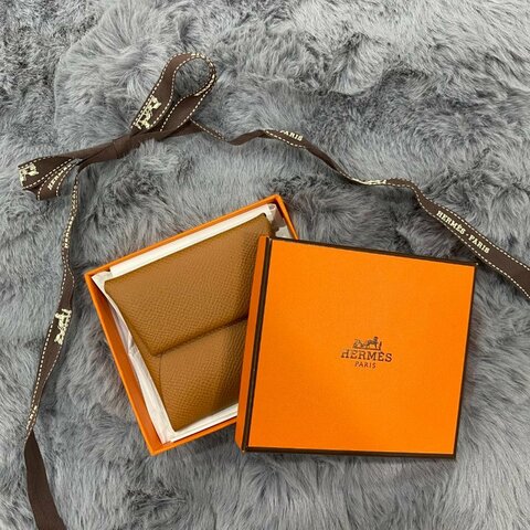 Hermès Bastia Epsom 方形釦式零錢包