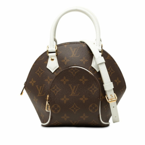 路易威登 Monogram Ellipse BB 手提包/肩背包 2WAY M20752 棕色白色皮革 女士 LOUIS VUITTON
