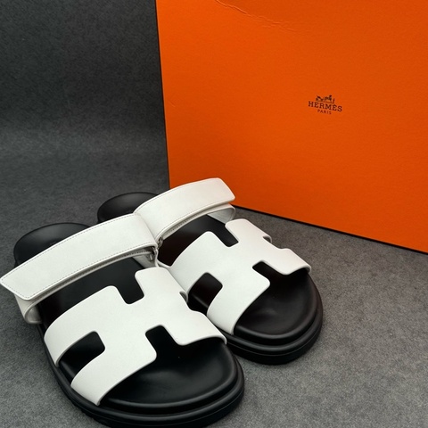 Hermes 愛馬仕 Chypre 二舅鞋 熊貓配色 36碼