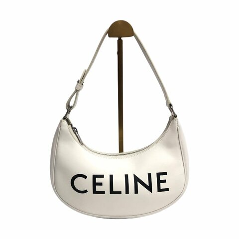 Celine 白色 Ava 腋下 中號 肩背包