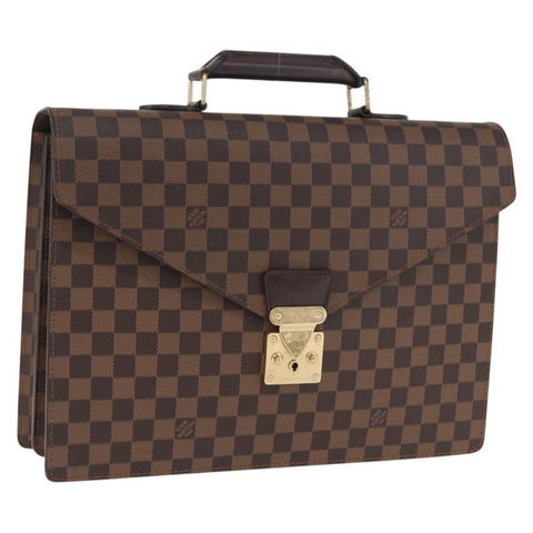 路易威登 Damier Ebene Serviette 大使商務包 LV 正品 199355V