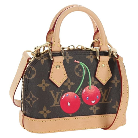 路易威登 Monogram Cherry LVxYK Nano Alma 手提包 M13416 LV Auth 203301SM