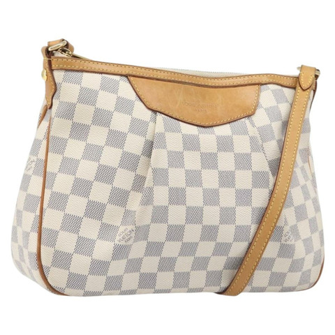 路易威登 Damier Azur Siracusa PM 單肩包 N41113 LV Auth ka6159A
