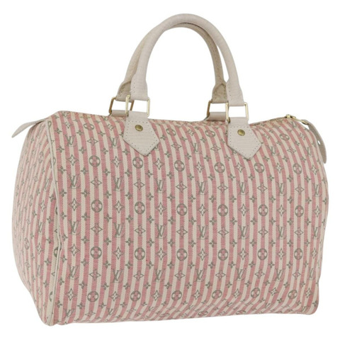 路易威登 Mini Lin Croisette Speedy 30 手提包 粉紅色 M95501 LV 正品 200729A