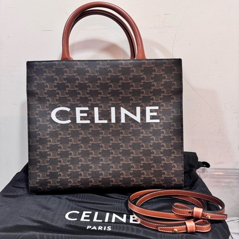 CELINE CABAS TRIOMPHE 老花手提包
