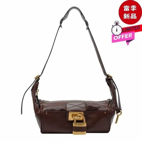 Chloe Paddington Crossbody 粒面水牛皮斜背包 復古棕色