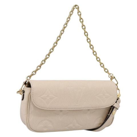 路易威登 Monogram Empreinte 鏈條錢包 常春藤白 M82210 正品 ka6099V