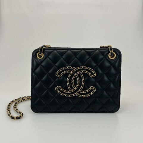 CHANEL COCOMARK皮穿鍊側肩包 AS1750/30開
