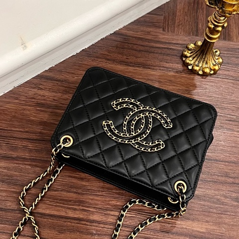 CHANEL COCOMARK皮穿鍊側肩包 AS1750/30開