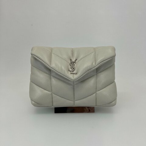 YSL 650880 白羊皮Puffer手拿包