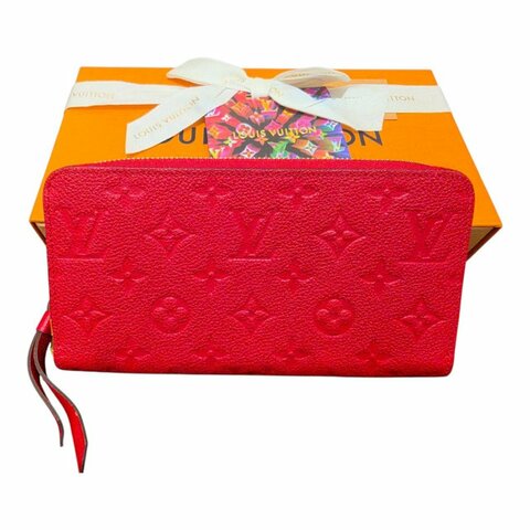 【美收精品】LOUIS VUITTON Monogram Empreinte 壓紋牛皮拉鍊長夾 5-695【隔月月中將轉賣至日本 上架期限30天】